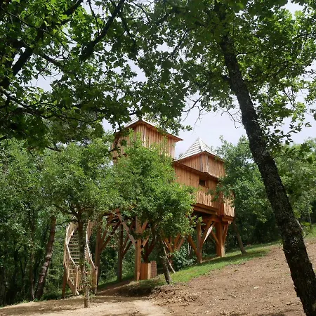 Chateau Dans Les Arbres Avec Privatif- Messilhac Кемпинг Vieille-Brioude